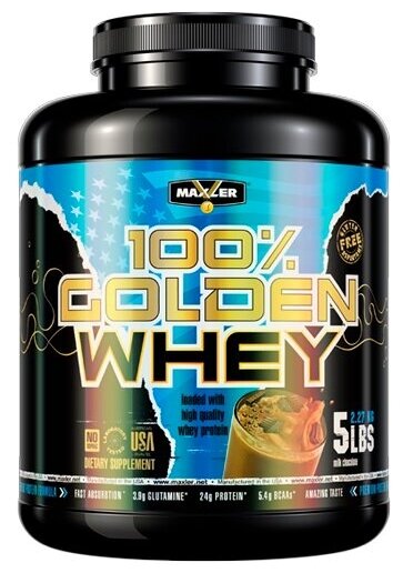 Протеин сывороточный Maxler Golden Whey клубника 908 гр.