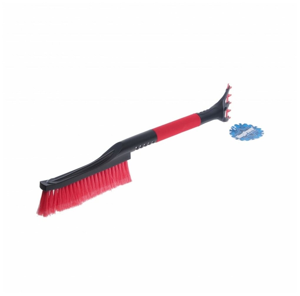 Щетка для снега MEGAPOWER M-71020RD со скребком и мягкой ручкой BLACK RED SF-X20RD