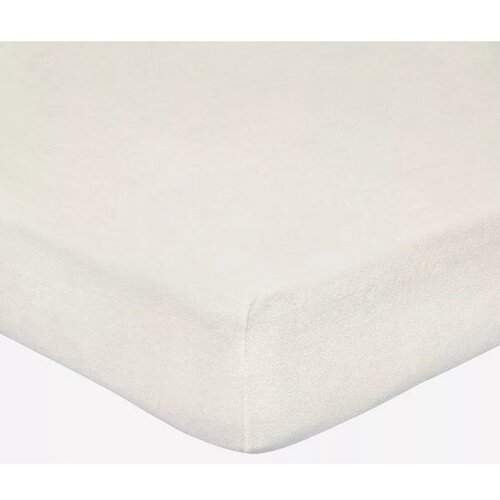 Простыня махра на резинке 160*200*20 Молочный ТГ