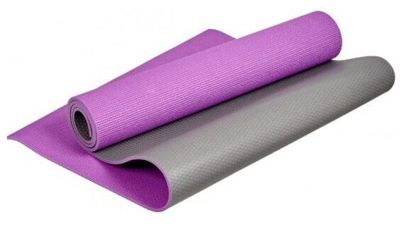 Коврик для йоги и фитнеса Bradex SF 0689 для йоги и фитнеса , 190*61*0,6 см, двухслойный фиолетовый
