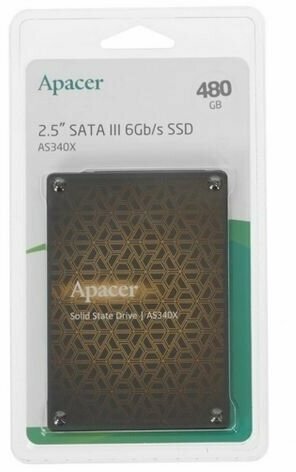 Накопитель SSD Apacer AS340 Panther 480Gb (AP480GAS340XC-1) - фото №4