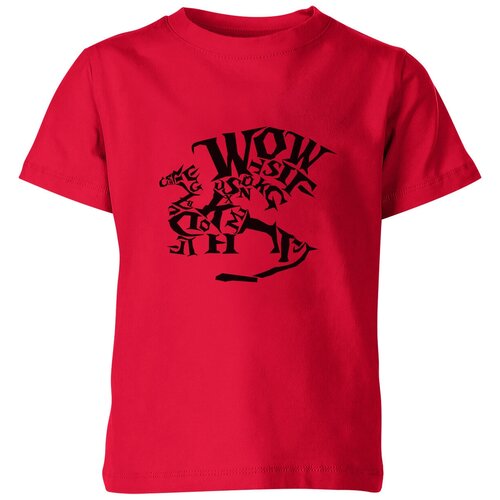 Футболка Us Basic, размер 4, красный мужская футболка дракон шрифтовая композиция 2xl белый