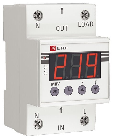 Реле напряжения EKF с дисплеем MRV 50A PROxima SQMRV-50A