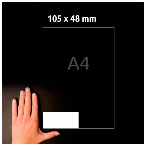 Этикетки Avery Zweckform A4 105x48мм 12шт на листе/70г/м2/100л./белый матовое самоклей. универс - фото №4