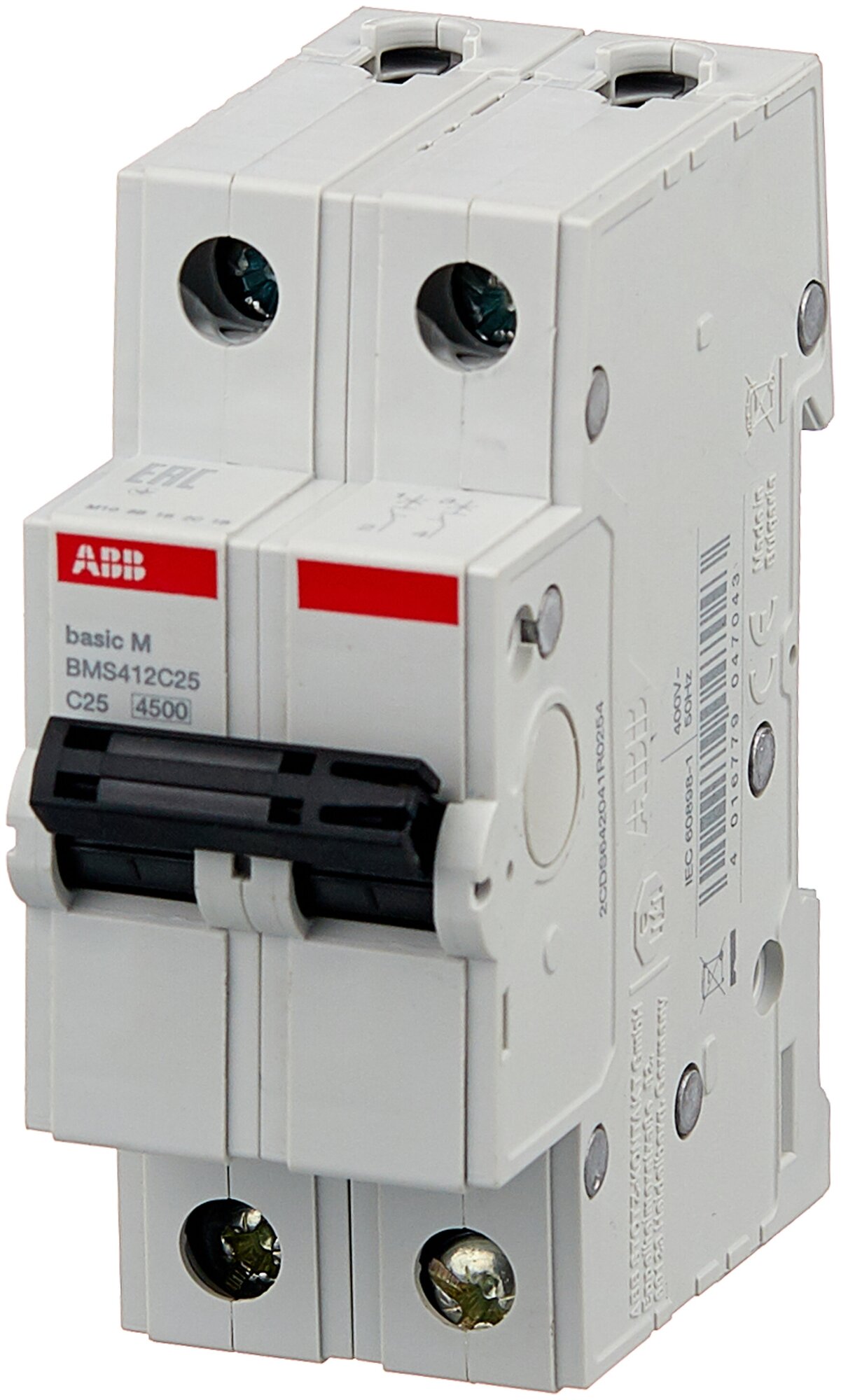   ABB Basic M 2P 25 A C 4.5  BMS412C25