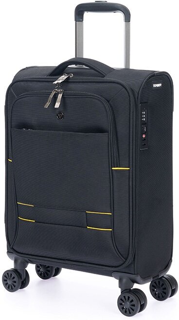 Умный чемодан Torber, 32 л, размер S, черный