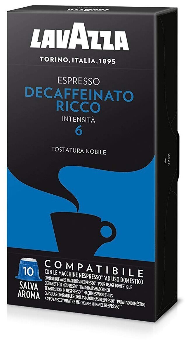 Кофе в капсулах Lavazza Decaffeinato Ricco