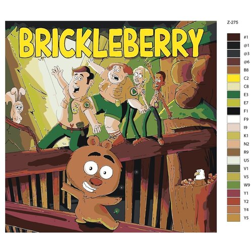 Картина ПО номерам Z-275 Brickleberry 80x80 картина по номерам z 579 грогу 80x80