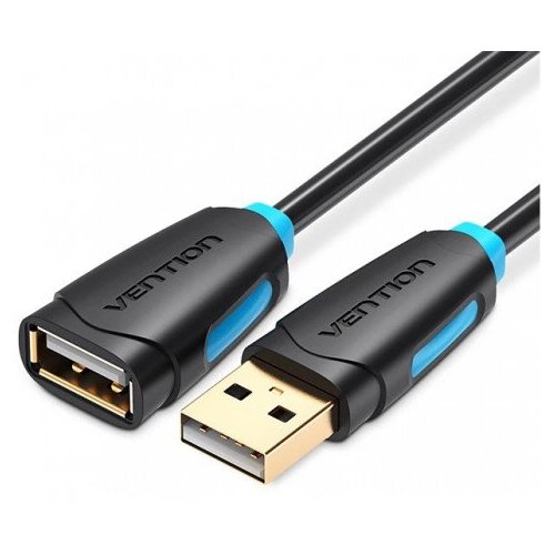 Кабель-удлинитель Vention USB 2.0 AM/AF - 3м Черный Vention USB 2.0 Type-AM - USB 2.0 Type-AF 3м (CBCBI) кабель mindpure usb am usb am 2 0 us001 3м