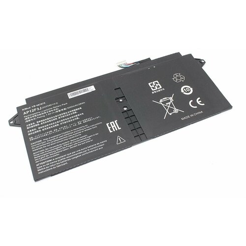 Аккумуляторная батарея для ноутбука Acer s7-391-682 (AP12F3J) 7.6V 5000mAh OEM