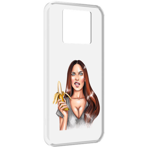 Чехол MyPads девушка-с-бананом для Black Shark 3 5G / Black Shark 3S задняя-панель-накладка-бампер