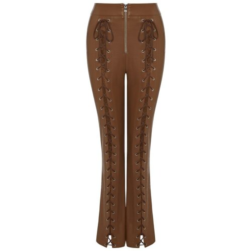 Брюки  LCKN, размер s, коричневый