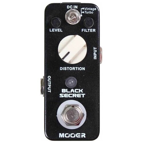 Mooer Black Secret мини-педаль Distortion mooer black secret гитарный эффект дисторшн