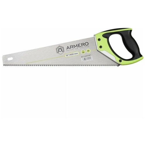 Ножовка по дереву (400 мм; средний зуб) ARMERO A531/401 подарок на день рождения мужчине, любимому, папе, дедушке, парню