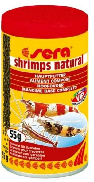 Корм для креветок Sera Shrimps Natural, гранулы, 100 мл*55 гр - фотография № 4