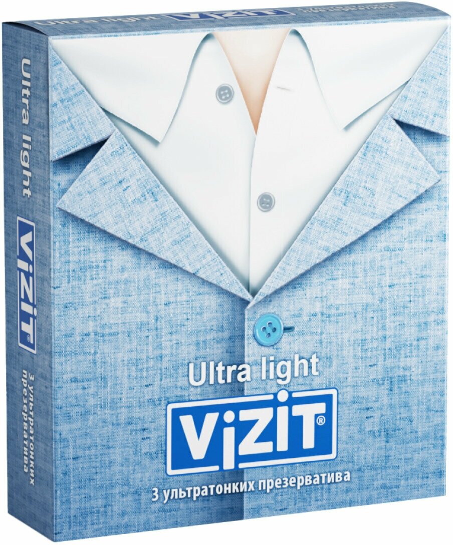 Презервативы VIZIT Ultra light Ультратонкие 3 шт.