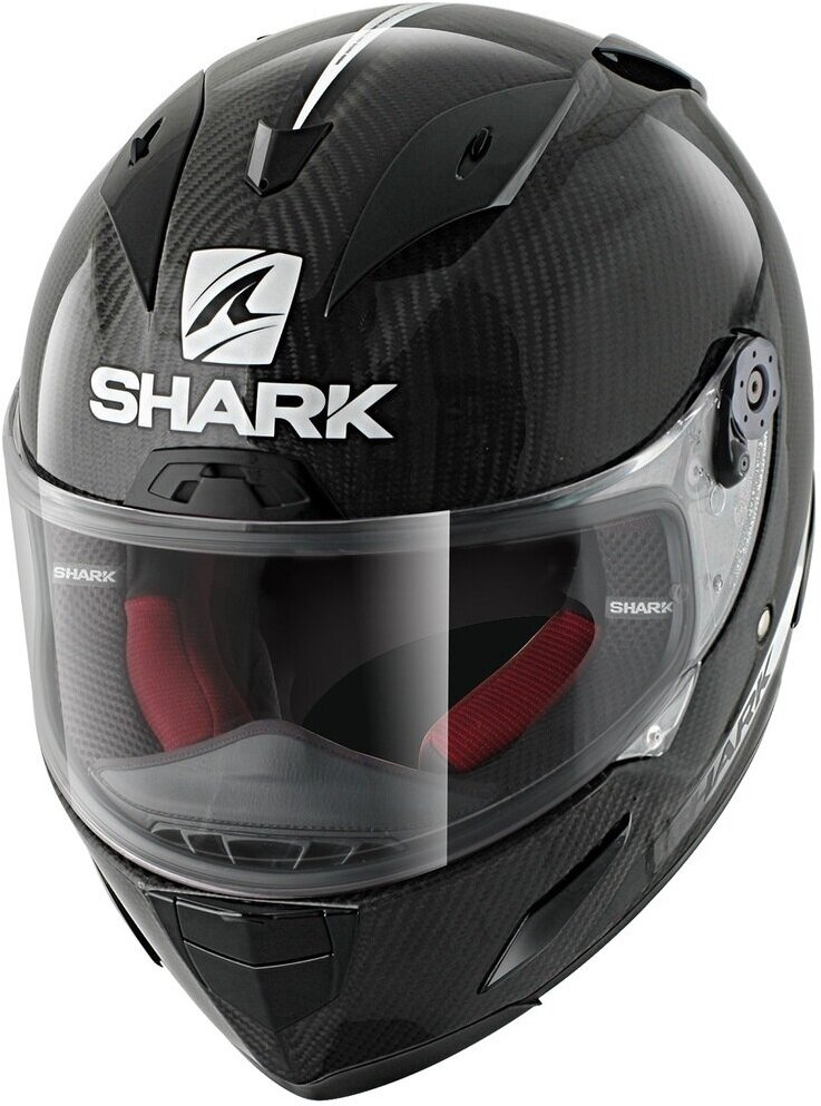 Мотошлем интеграл SHARK RACE-R PRO Glossy Carbon, L