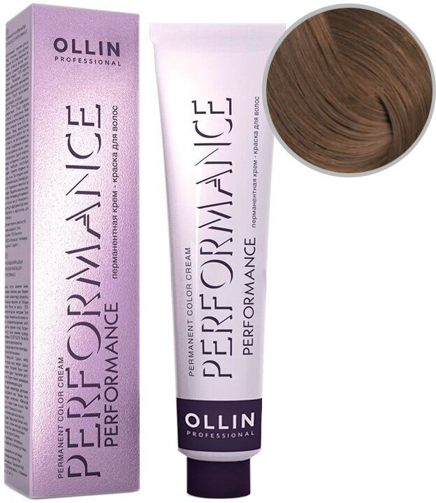 OLLIN Professional Performance перманентная крем-краска для волос, 7/00 русый глубокий, 60 мл - фотография № 6