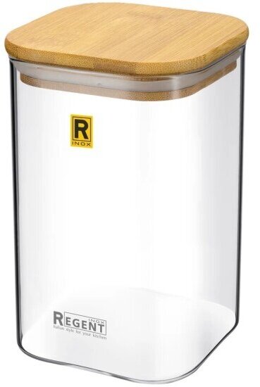 фото Банка для сыпучих продуктов Regent Inox 0,95л Linea Desco 93-DE-CA-04-950