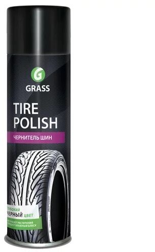 Чернитель резины Чернитель шин Tire Polish 650мл (спрей) GRASS 700670