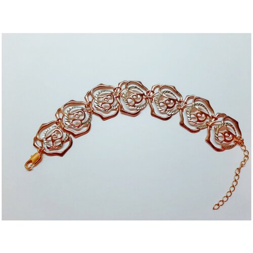 Браслет золочение Розы Красная Пресня размер 17-22см