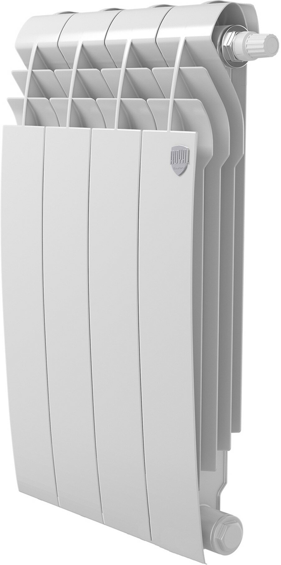 Биметаллический радиатор отопления Royal Thermo BiLiner 500 V 4 секции Bianco Traffico