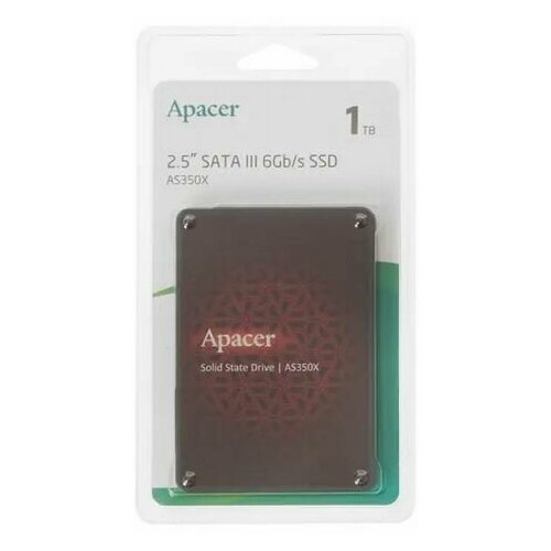 1000 ГБ 25 SATA накопитель Apacer AS350X AP1TBAS350XR-1 721400₽