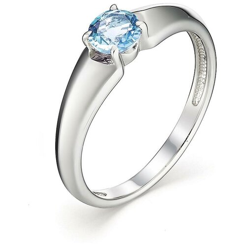 фото Алькор кольцо с 1 топазом из серебра 01-1280-00тб-00, размер 17