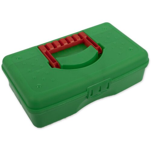 Коробка для швейных принадлежностей Gamma, 29,5x17,5x8,5 см, цвет: зелёный, арт. OM-016 gamma коробка для шв принадл om 013 пластик 16 x 16 x 2 7 см прозрачный