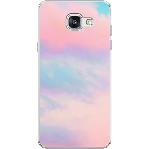 Силиконовый чехол на Samsung Galaxy A5 2016 / Самсунг Галакси А5 2016 Розовые облака пластиковый чехол пионы розовые на samsung galaxy a5 2016 самсунг галакси а5 2016