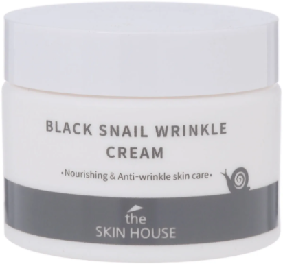 Крем питательный с коллагеном и муцином черной улитки THE SKIN HOUSE Black Snail Wrinkle Cream 50ml