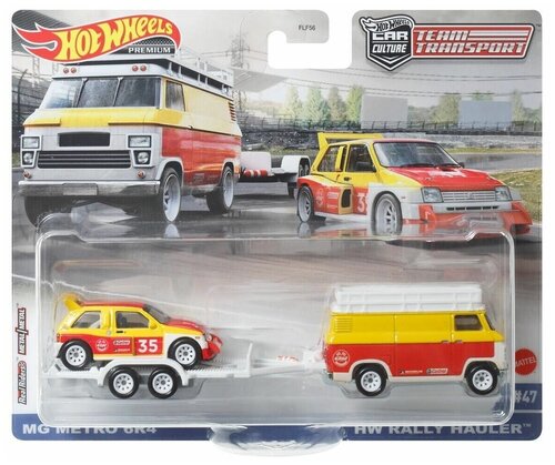 Hot Wheels Team Transport MG Metro 6R4 & HW Rally Hauler коллекционная модель