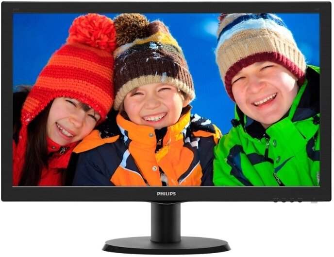 Монитор 23.6 Philips 243V5QSBA 00(01) Black