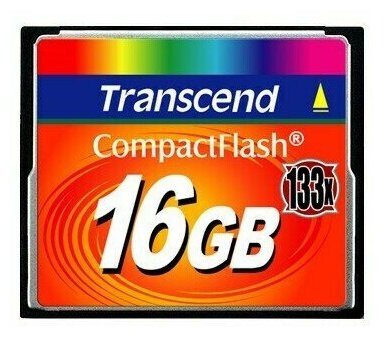 Карта памяти 16Gb Compact Flash Transcend 133x (TS16GCF133)