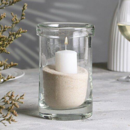 Ваза-цилиндр декоративная Фиона-3 10х15 см со свечой 1945₽