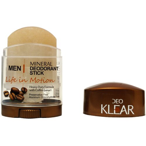 DEOKLEAR Кофейный дезодорант кристалл, натуральный, мужской, женский, от запаха и пота, 70 гр