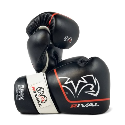 Боксерские перчатки Rival RS2V Super Sparring 2.0 Black (14 унций)