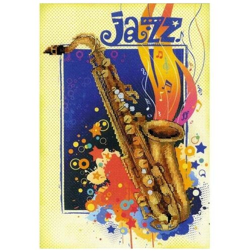 риолис набор для вышивания джаз 21 х 30 см 0041 рт Риолис Набор для вышивания Джаз (0041 РТ), разноцветный, 30 х 21 см