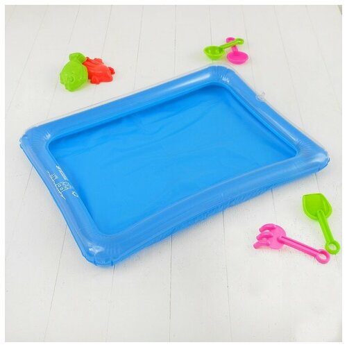 Надувная песочница для песка Песочный замок 60 45 см цвета микс 470₽