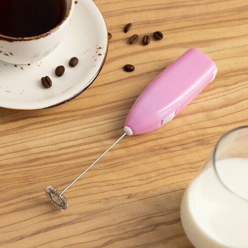 Капучинатор погружной Luazon LMR-07 от 2АА не в компл цвет розовый 540₽