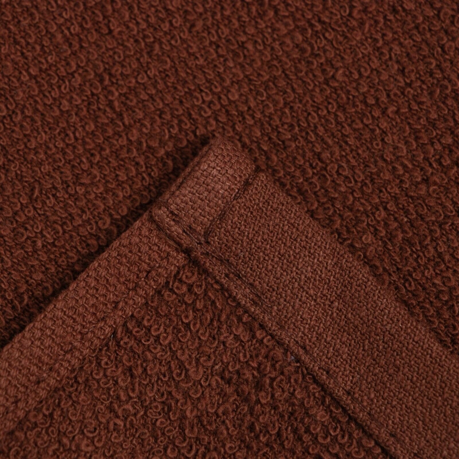 Полотенце махровое Экономь и Я 30x60 см, цв. шоколадный, 100% хлопок, 350 гр/м2 - фотография № 4