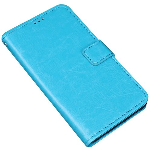 фото Чехол-книжка mypads для zte blade 20smart из качественной импортной кожи с подставкой застёжкой и визитницей голубой