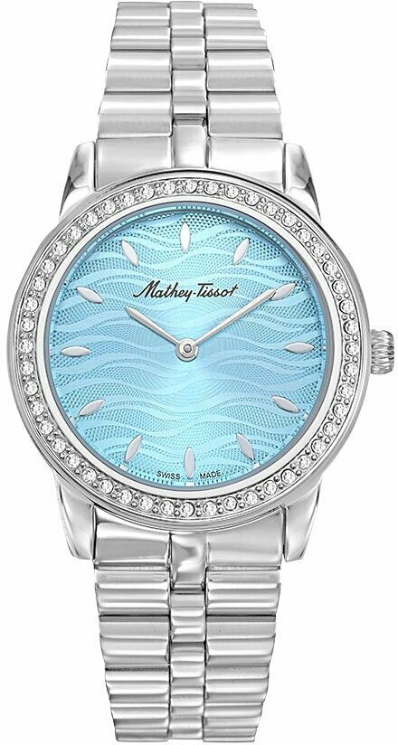 Наручные часы Mathey-Tissot Швейцарские наручные часы Mathey-Tissot D10860AQBU, серебряный