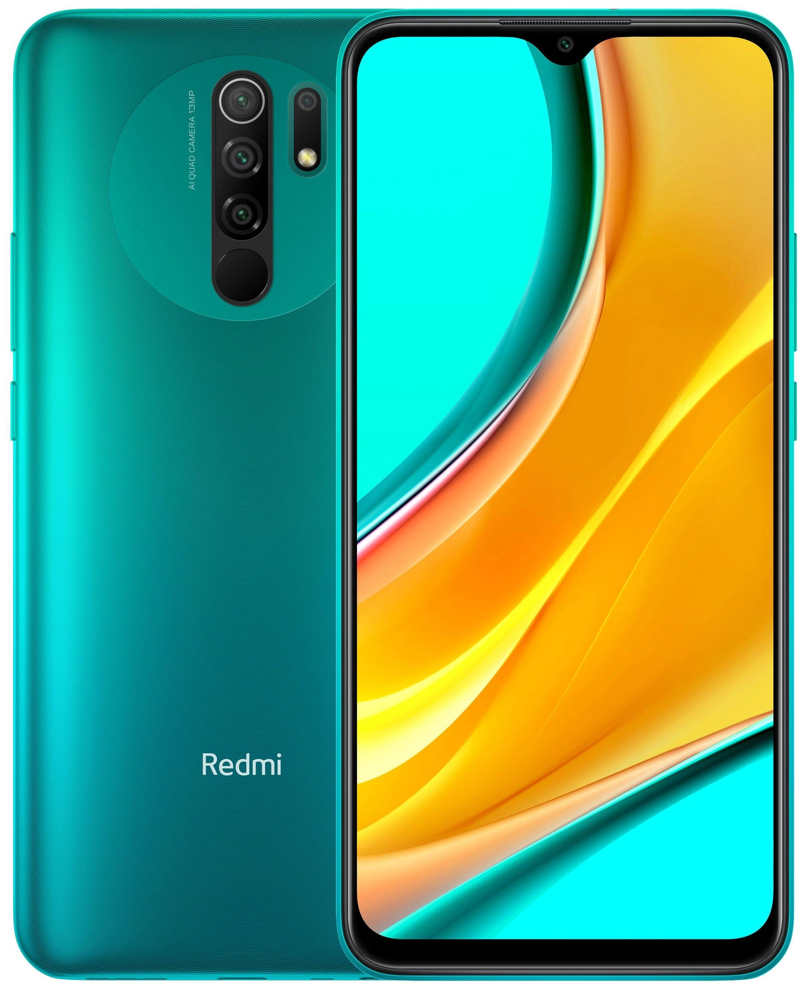 Смартфон Xiaomi Redmi 9 4/64 ГБ Global, Dual nano SIM, морская волна