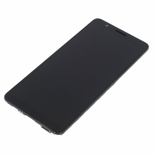 Дисплей для Samsung A013F Galaxy A01 Core (в сборе с тачскрином) в рамке, черный, 100%