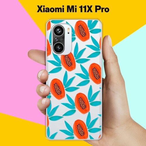 Силиконовый чехол на Xiaomi Mi 11X Pro Оранжевый фрукт / для Сяоми Ми 11 Икс Про