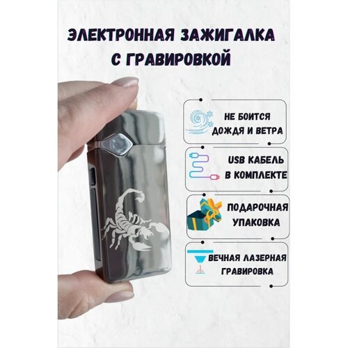 Зажигалка электронная подарочная usb, вечная зажигалка