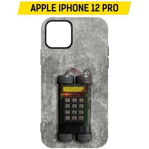 Чехол-накладка Krutoff Soft Case Cтандофф 2 (Standoff 2) - C4 для iPhone 12 Pro черный