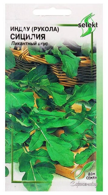 Семена Индау (рукола) Сицилия 250шт для дачи сада огорода теплицы / рассады в домашних условиях