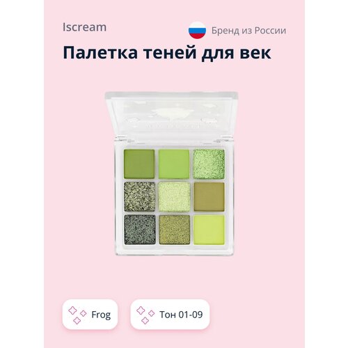 Палетка теней для век ISCREAM FROG тон 01-09